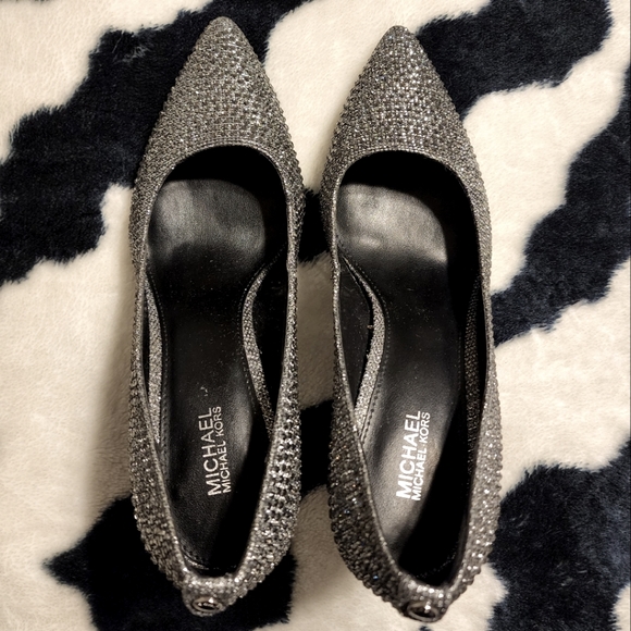 Michael Kors rhinestone point toe pumps - Picture 2 of 4